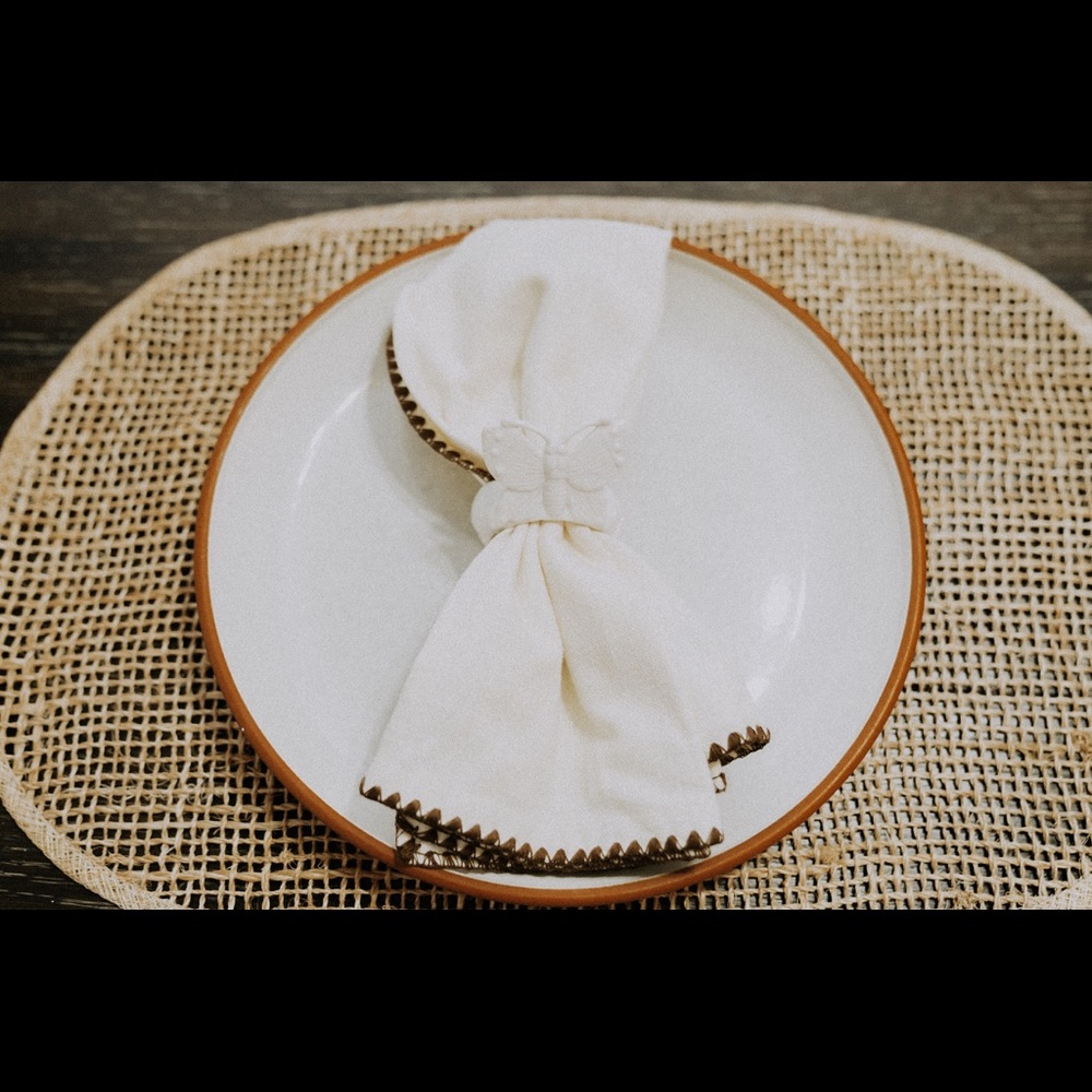 Ceramic Butterfly Napkin Holder